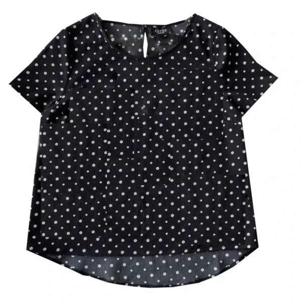 بلوز زنانه جینا مدل گلدار کد 3643